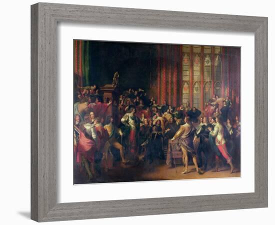 Charles I Demanding the Five Members in the House of Commons in 1642-John Singleton Copley-Framed Giclee Print