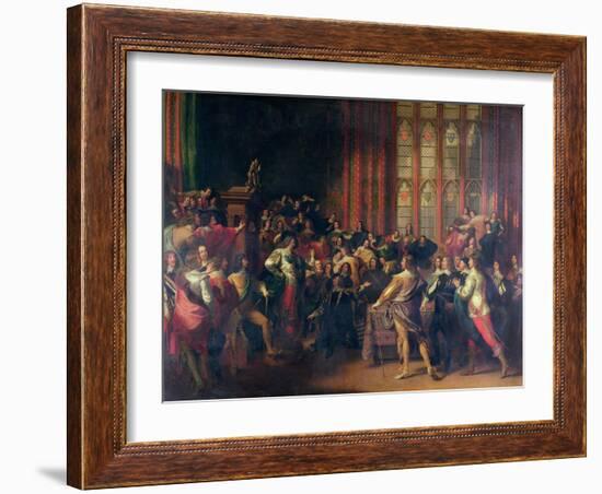 Charles I Demanding the Five Members in the House of Commons in 1642-John Singleton Copley-Framed Giclee Print