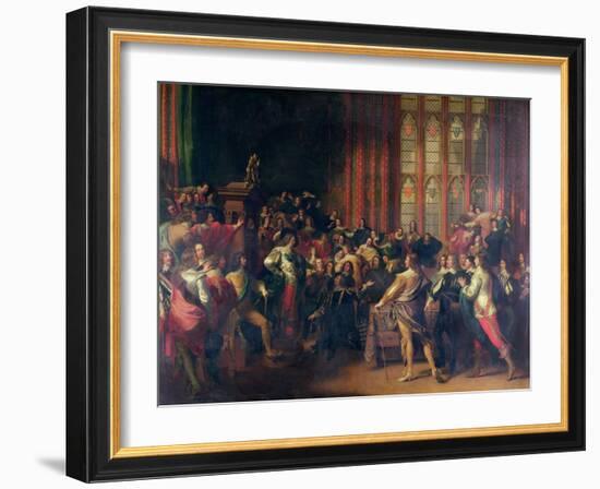 Charles I Demanding the Five Members in the House of Commons in 1642-John Singleton Copley-Framed Giclee Print