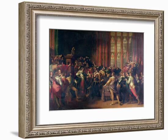 Charles I Demanding the Five Members in the House of Commons in 1642-John Singleton Copley-Framed Giclee Print