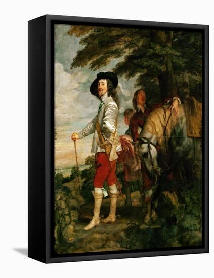 Charles I, King of England During a Hunting Party-Sir Anthony Van Dyck-Framed Premier Image Canvas