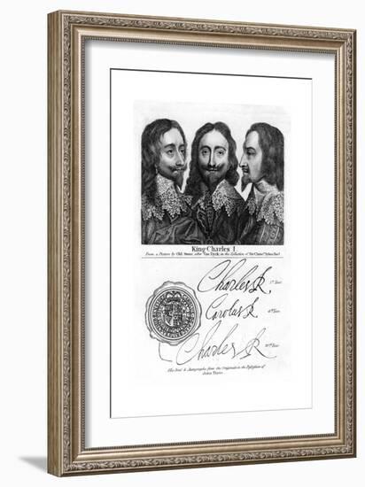 Charles I of England-Sir Anthony Van Dyck-Framed Giclee Print