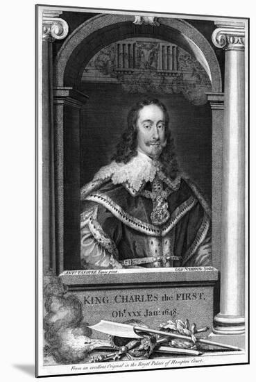 Charles I of England-George Vertue-Mounted Giclee Print