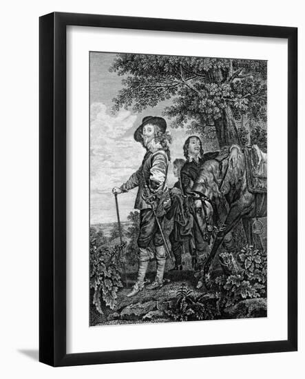 Charles I of England-Sir Anthony Van Dyck-Framed Giclee Print