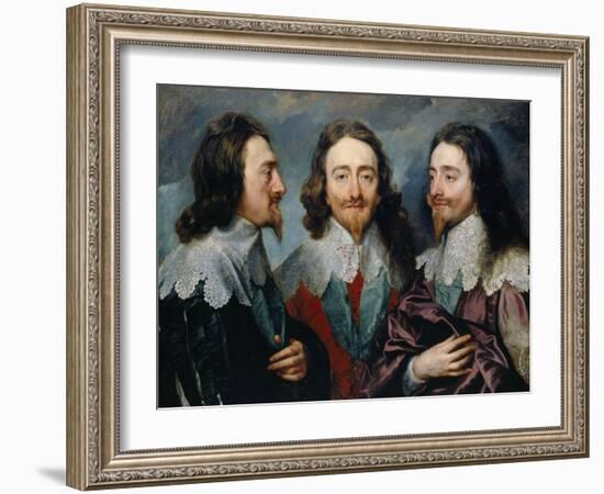 Charles I-Sir Anthony Van Dyck-Framed Giclee Print