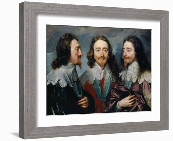 Charles I-Sir Anthony Van Dyck-Framed Giclee Print