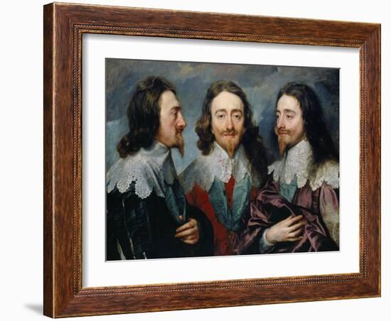 Charles I-Sir Anthony Van Dyck-Framed Giclee Print