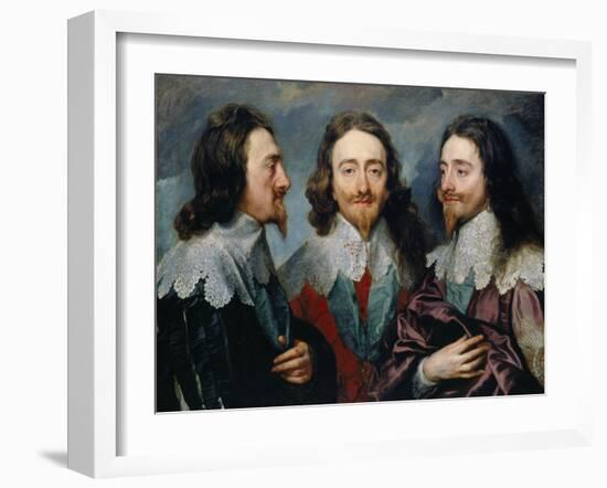 Charles I-Sir Anthony Van Dyck-Framed Giclee Print