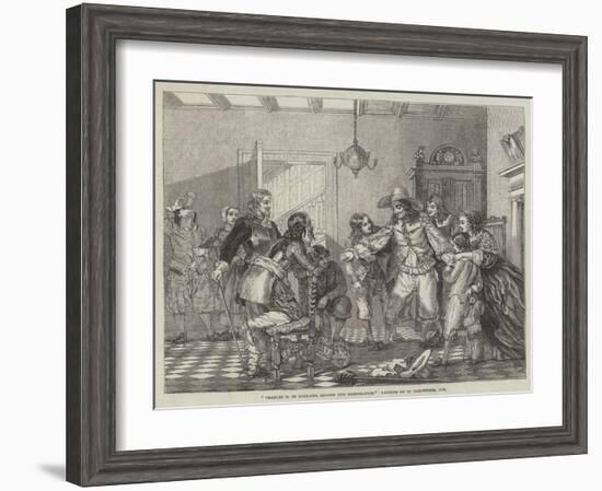 Charles II in Holland, before the Restoration-William Carpenter-Framed Premium Giclee Print