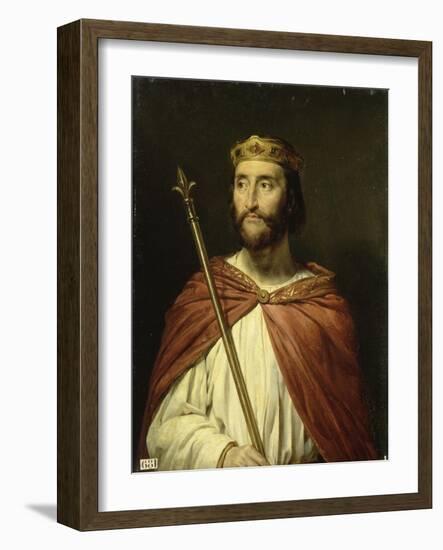 Charles III, dit le simple, roi de France en 896 (879-929)-Georges Rouget-Framed Giclee Print