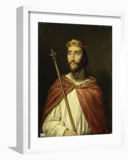 Charles III, dit le simple, roi de France en 896 (879-929)-Georges Rouget-Framed Giclee Print