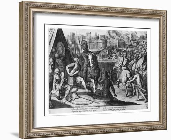 Charles Iii, Duke of Bourbon at the Sack of Rome in 1527-Cornelis Boel-Framed Giclee Print