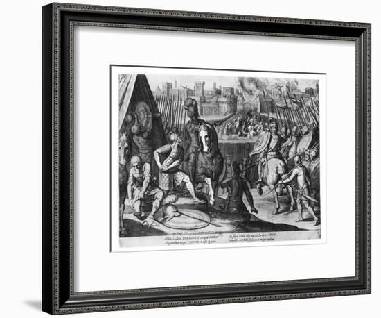 Charles Iii, Duke of Bourbon at the Sack of Rome in 1527-Cornelis Boel-Framed Giclee Print