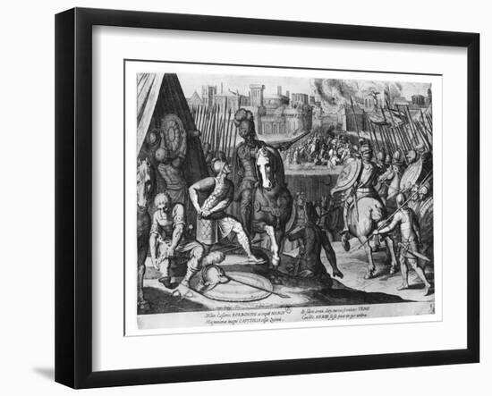 Charles Iii, Duke of Bourbon at the Sack of Rome in 1527-Cornelis Boel-Framed Giclee Print