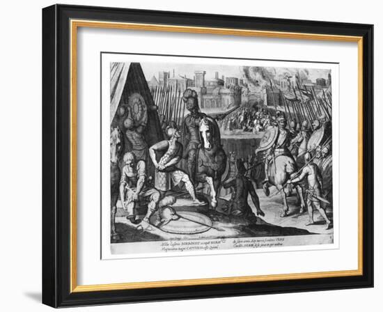 Charles Iii, Duke of Bourbon at the Sack of Rome in 1527-Cornelis Boel-Framed Giclee Print