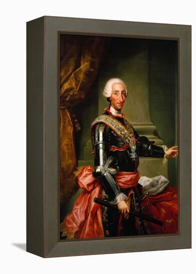 Charles III of Spain, C. 1761-Anton Raphael Mengs-Framed Premier Image Canvas