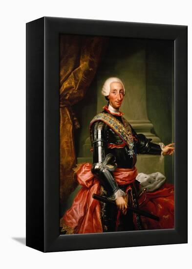 Charles III of Spain, C. 1761-Anton Raphael Mengs-Framed Premier Image Canvas