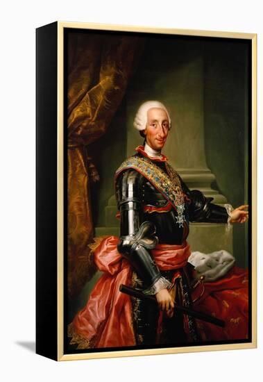 Charles III of Spain, C. 1761-Anton Raphael Mengs-Framed Premier Image Canvas