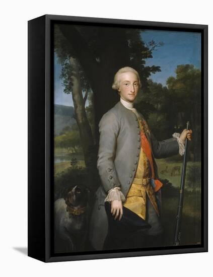 Charles IV of Spain as Prince of Asturias, Ca 1764-1765-Anton Raphael Mengs-Framed Premier Image Canvas