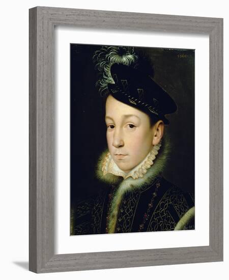 Charles IX (1550-74)-Francois Clouet-Framed Giclee Print