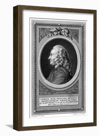 Charles J F Henault-C N Cochin-Framed Art Print