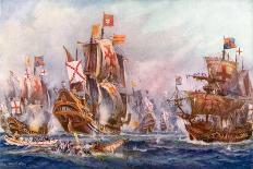 The Glorious Victory of Elizabeth's Seamen over the Spanish Armada, 1588-Charles John De Lacy-Giclee Print
