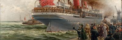 The Sinking of the Lusitania, May 7th 1915, Hutchinson's Story of the British Nation, c.1920-Charles John De Lacy-Giclee Print