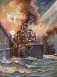 'The Surrender of the German High Seas Fleet', 1918 (1919)-Charles John De Lacy-Framed Giclee Print