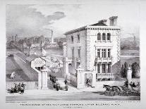 Two Views of Gough House, West Road, Chelsea, London, C1830-Charles Joseph Hullmandel-Giclee Print