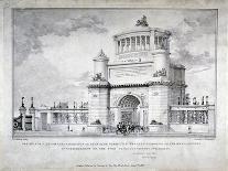 Design for a Triumphal Arch at Hyde Park in Commemoration of the Victory at Waterloo in 1815, 1826-Charles Joseph Hullmandel-Giclee Print