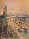 'The Seine seen from Notre Dame', 1915-Charles Jouas-Framed Giclee Print
