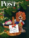 "Doggy Basket," Saturday Evening Post Cover, December 19, 1942-Charles Kaiser-Giclee Print