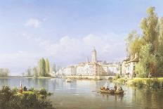 Continental River Scene, c.1872-Charles Kuwasseg-Giclee Print