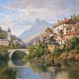 View of the Johannisberg, Austria-Charles Kuwasseg-Framed Giclee Print