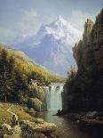 View of the Johannisberg, Austria-Charles Kuwasseg-Framed Giclee Print