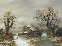 Worcester from the South West in the Snow, C.1875-Charles Leaver-Giclee Print