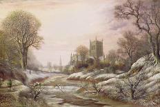 Winter Landscape, 1869-Charles Leaver-Giclee Print