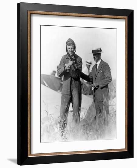 Charles Lindbergh, American Aviator-Science Source-Framed Giclee Print