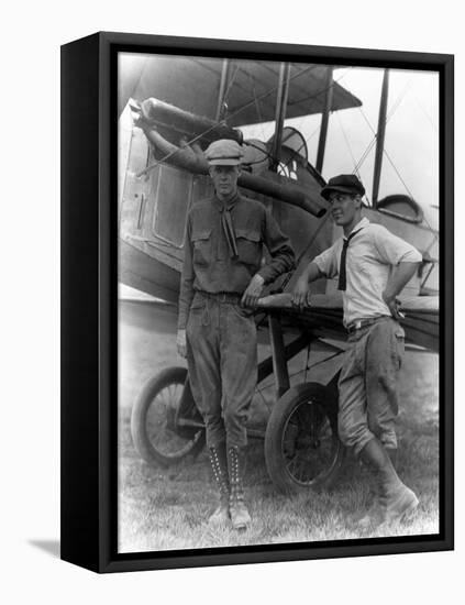 Charles Lindbergh, American Aviator-Science Source-Framed Premier Image Canvas