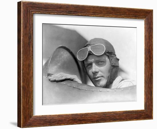 Charles Lindbergh, American Aviator-Science Source-Framed Giclee Print