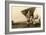 Charles Lindbergh and Plane-null-Framed Art Print