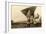 Charles Lindbergh and Plane-null-Framed Art Print