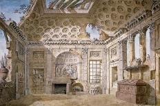 Interior of the Villa Madama in Rome, 1750-1752-Charles Louis Clerisseau-Framed Giclee Print