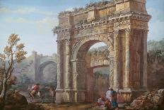 Interior of the Villa Madama in Rome, 1750-1752-Charles Louis Clerisseau-Framed Giclee Print