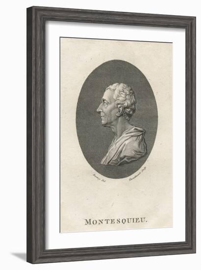 Charles Louis De Secondat, Baron De Montesquieu-English School-Framed Giclee Print