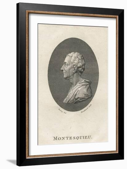 Charles Louis De Secondat, Baron De Montesquieu-English School-Framed Giclee Print