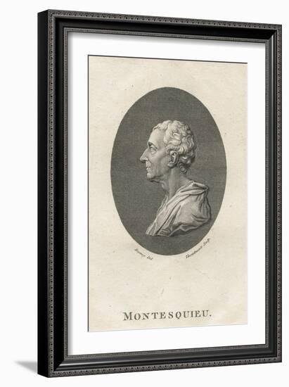 Charles Louis De Secondat, Baron De Montesquieu-English School-Framed Giclee Print