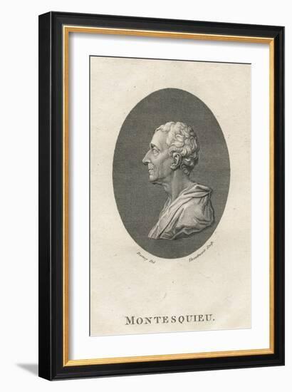 Charles Louis De Secondat, Baron De Montesquieu-English School-Framed Giclee Print