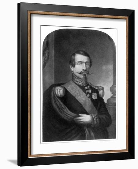 Charles Louis Napoleon Bonaparte, Emperor of the French, 19th Century-George Baxter-Framed Giclee Print