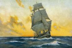 British Warship of the Napoleonic Era-Charles M. Paddey-Art Print